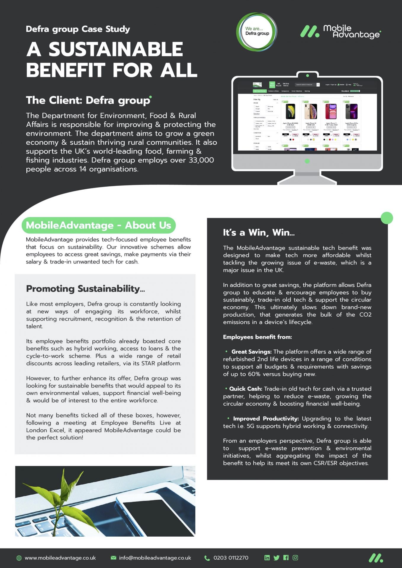 Defra Group Case Study - Back Page